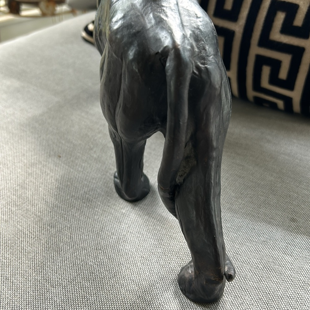Leather panther statue - Picture 5 of 6